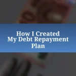 How I Created My Debt Repayment Plan