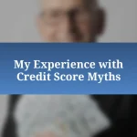 My Experience with Credit Score Myths