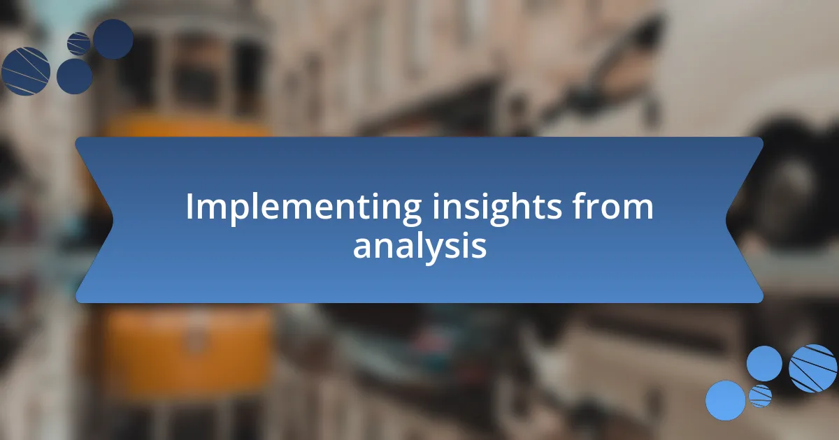 Measuring results of competitor analysis